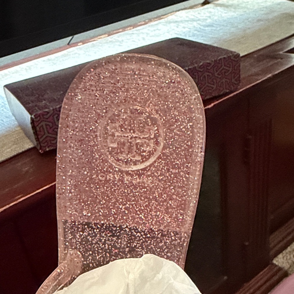 Tory Burch Glitter Pink Sandals - Picture 3 of 6
